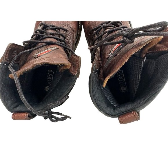 ROCKY Ironclad Work Boots Leather Steel Toe Waterproof Slip Resistant Mens 11 - Picture 10 of 11
